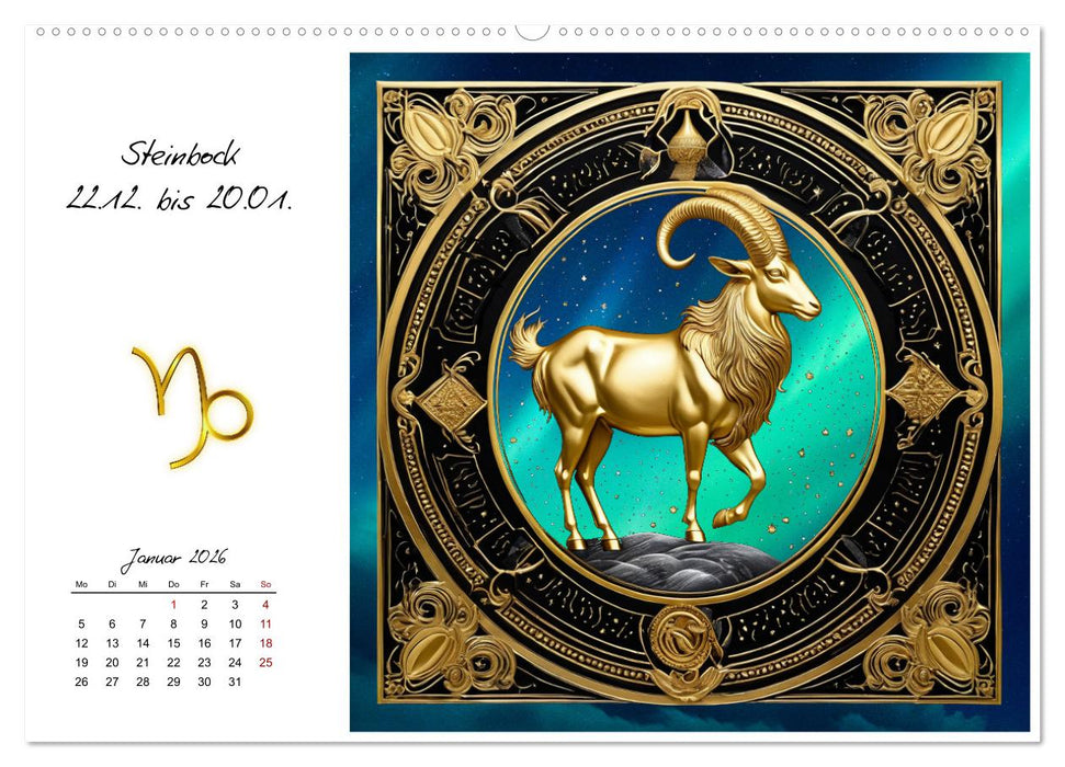 Ein Jahr in Gold (CALVENDO Premium Wandkalender 2026)