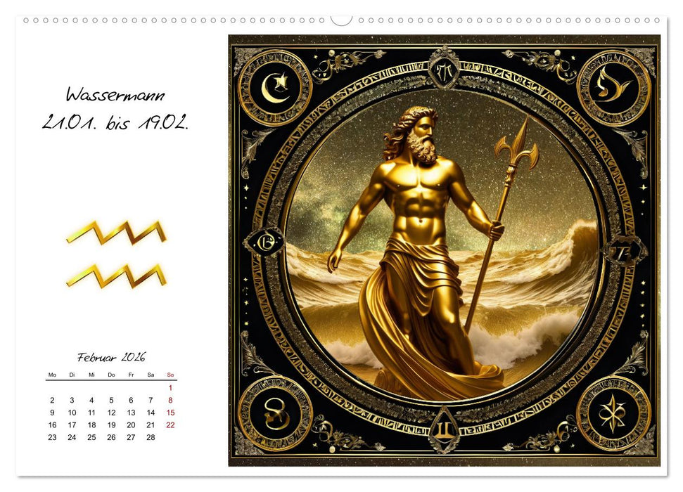 Ein Jahr in Gold (CALVENDO Premium Wandkalender 2026)