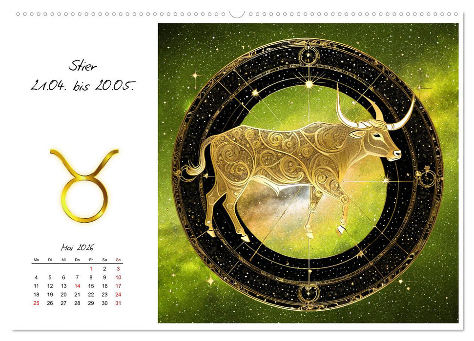 Ein Jahr in Gold (CALVENDO Premium Wandkalender 2026)
