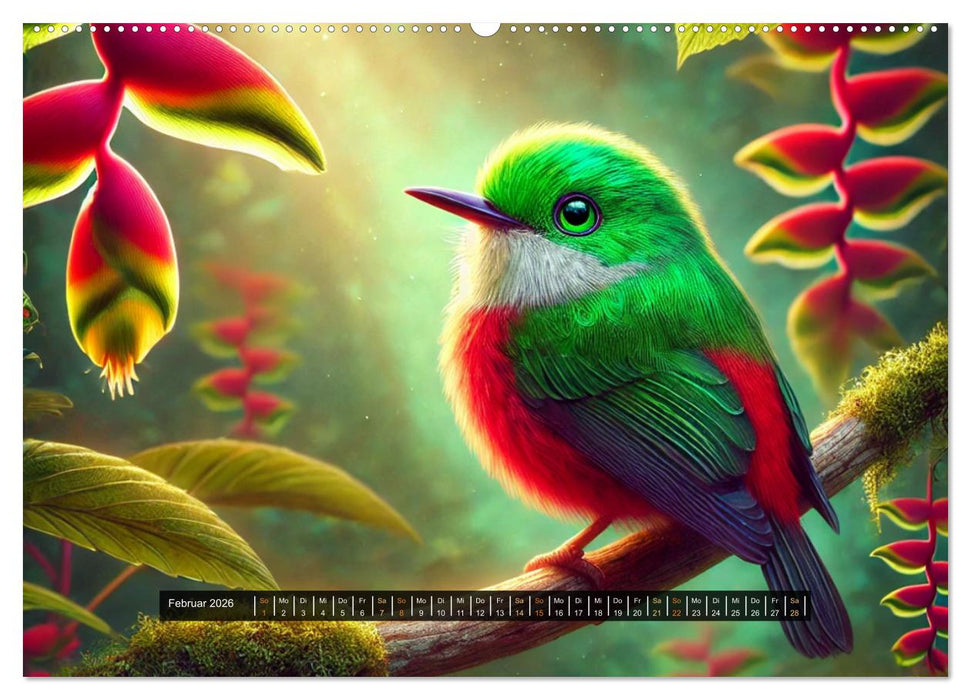 Tropische Farbenfreude (CALVENDO Premium Wandkalender 2026)