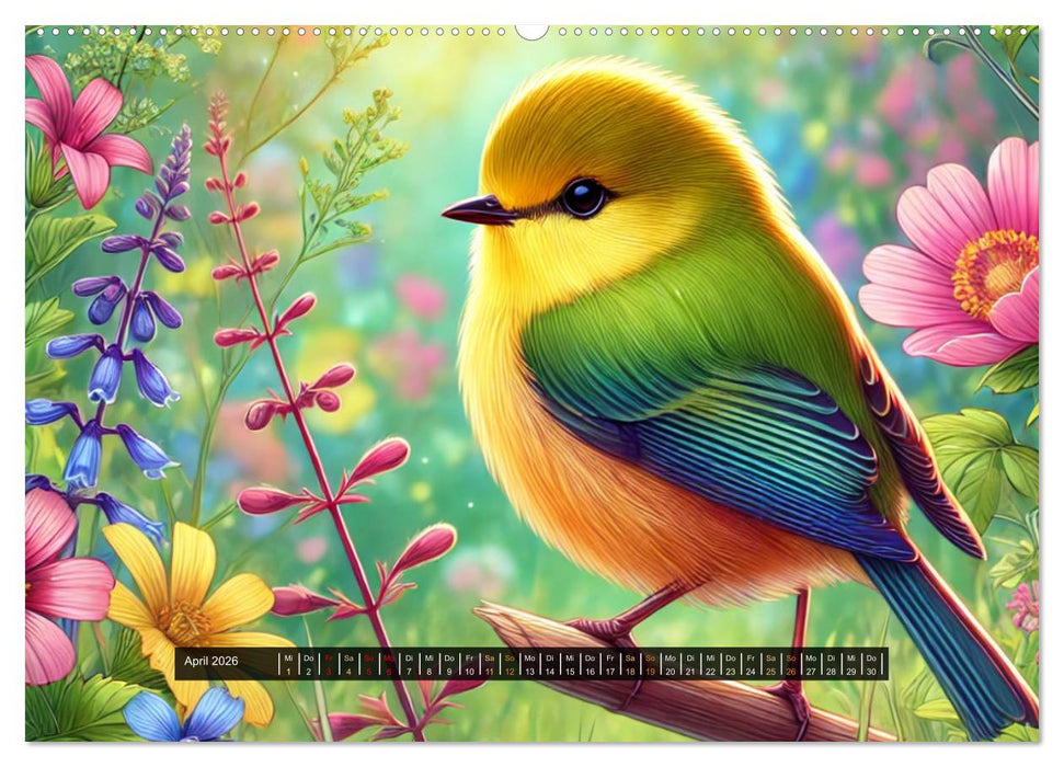 Tropische Farbenfreude (CALVENDO Premium Wandkalender 2026)