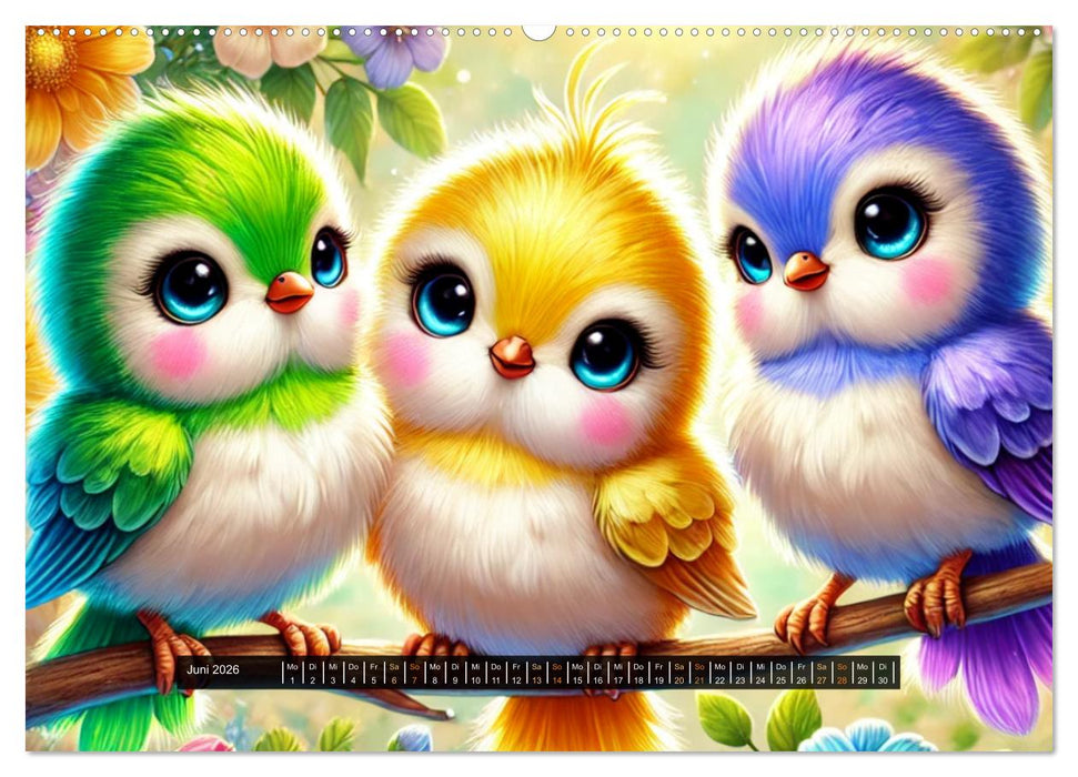 Tropische Farbenfreude (CALVENDO Premium Wandkalender 2026)