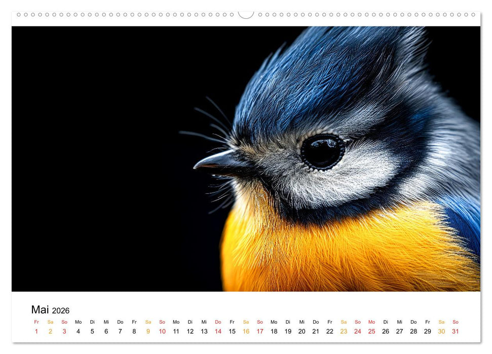 Wilde Heimat - Vögel unserer Natur (CALVENDO Premium Wandkalender 2026)