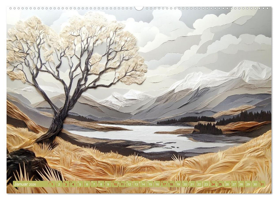 Kunstvolle Horizonte (CALVENDO Premium Wandkalender 2026)