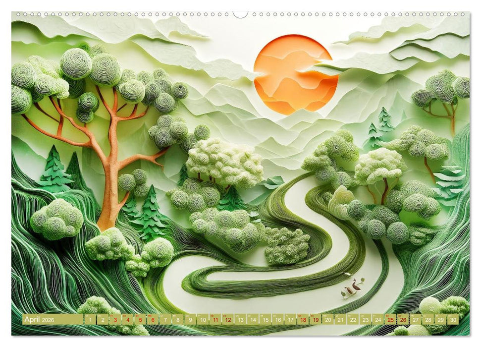 Kunstvolle Horizonte (CALVENDO Premium Wandkalender 2026)