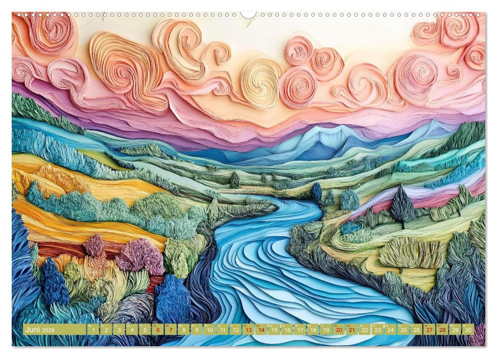 Kunstvolle Horizonte (CALVENDO Premium Wandkalender 2026)