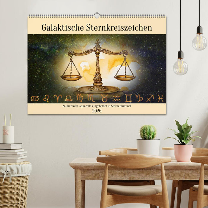Galaktische Sternkreiszeichen (CALVENDO Wandkalender 2026)