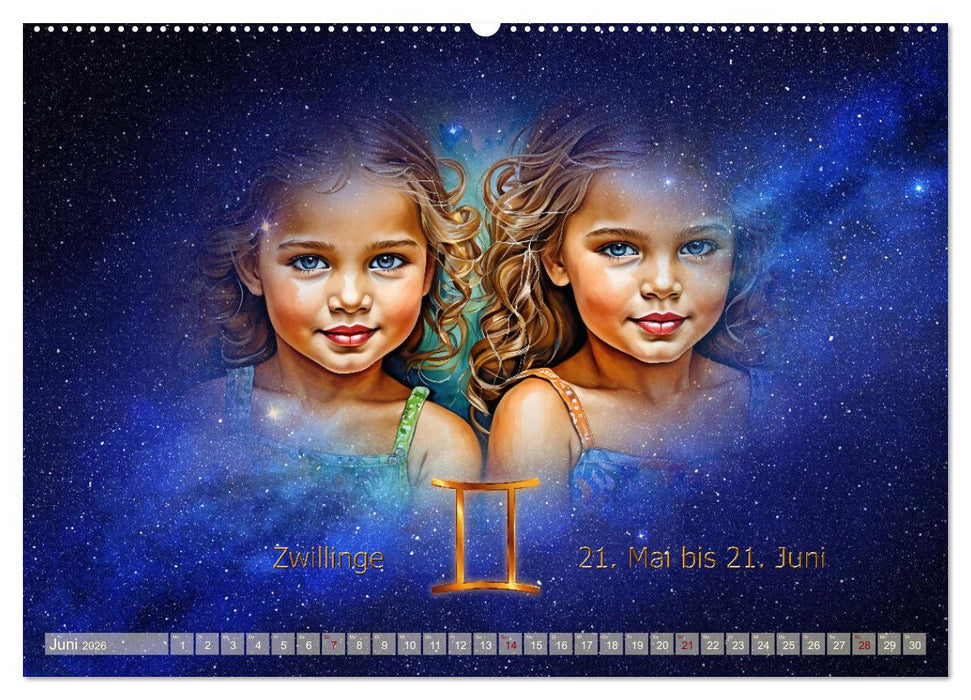 Galaktische Sternkreiszeichen (CALVENDO Wandkalender 2026)
