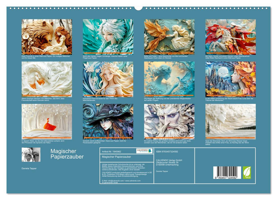 Magischer Papierzauber (CALVENDO Premium Wandkalender 2026)