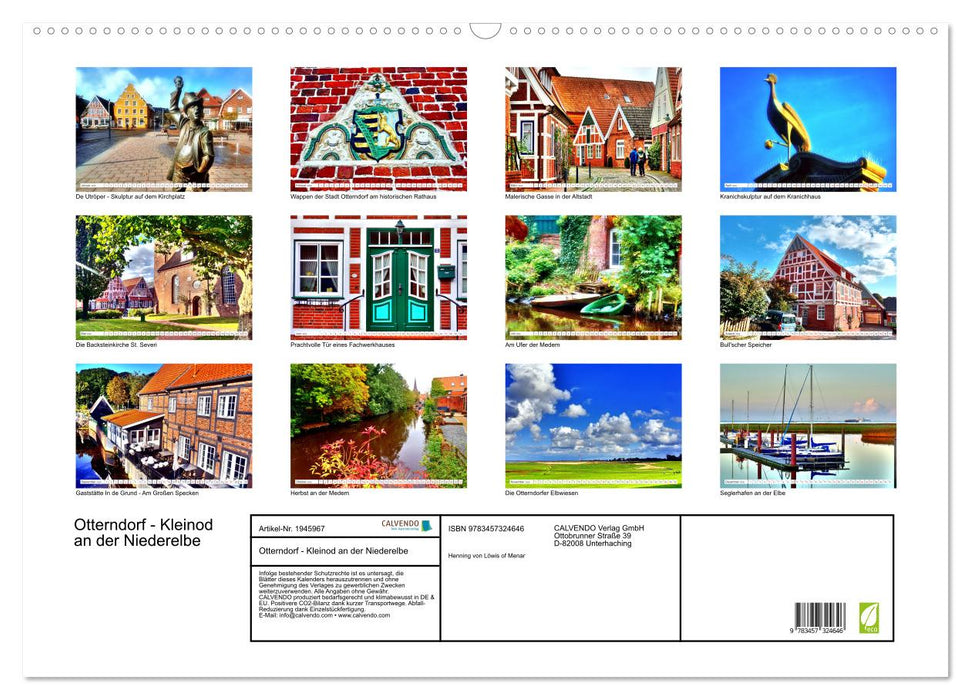 Otterndorf - Kleinod an der Niederelbe (CALVENDO Wandkalender 2026)
