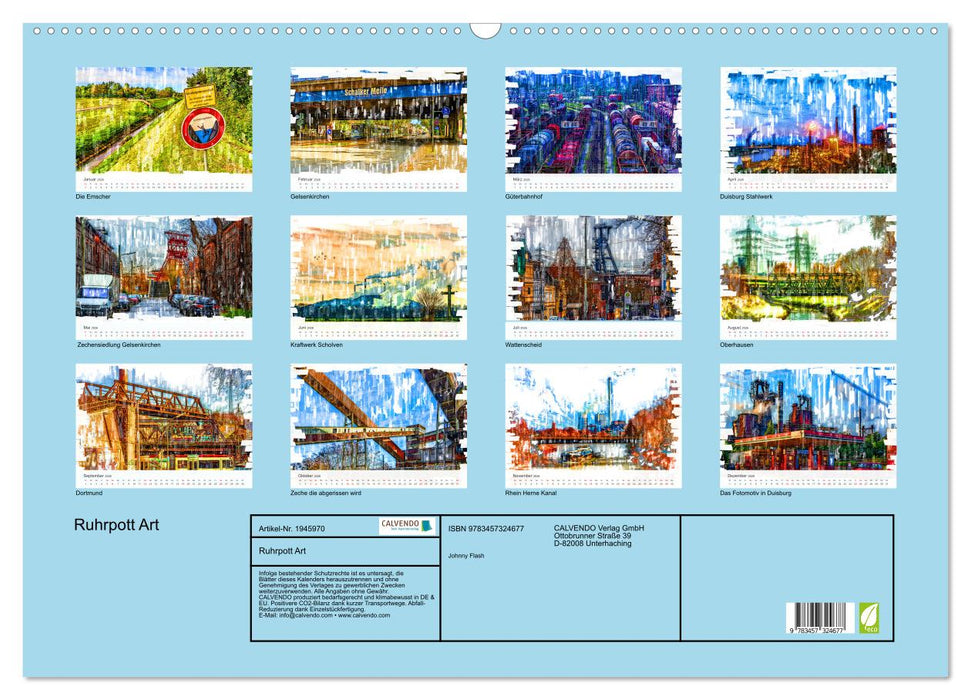 Ruhrpott Art (CALVENDO Wandkalender 2026)
