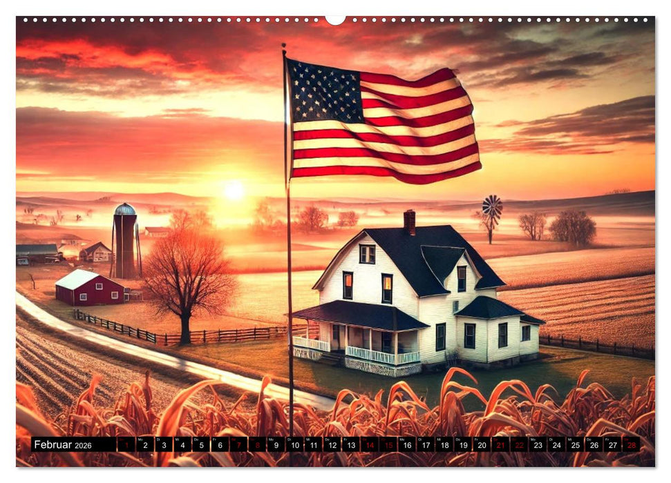 USA - Der amerikanische Geist (CALVENDO Premium Wandkalender 2026)