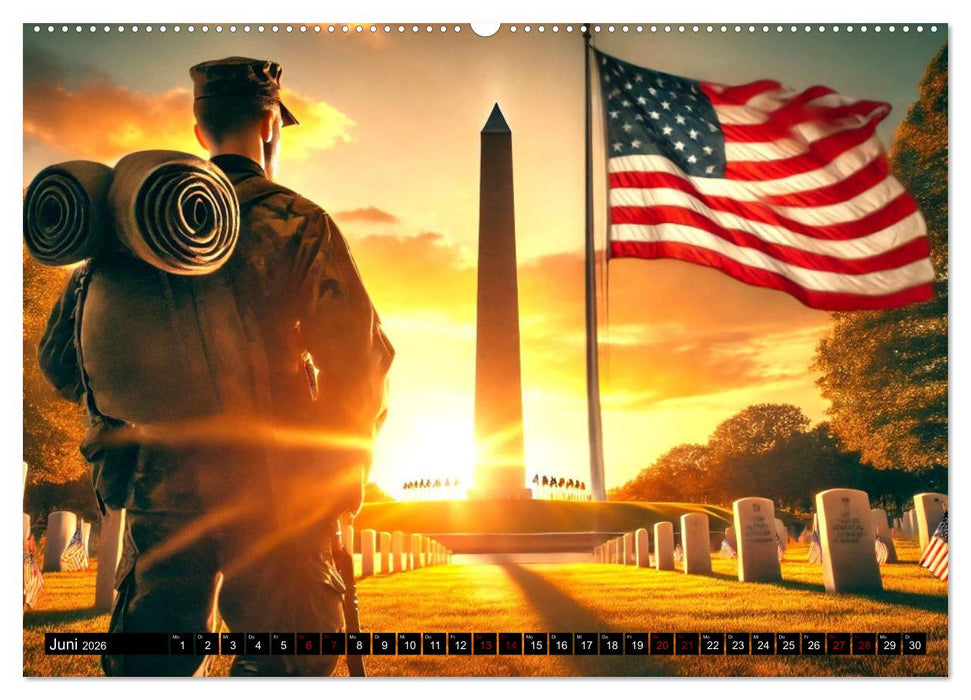 USA - Der amerikanische Geist (CALVENDO Premium Wandkalender 2026)