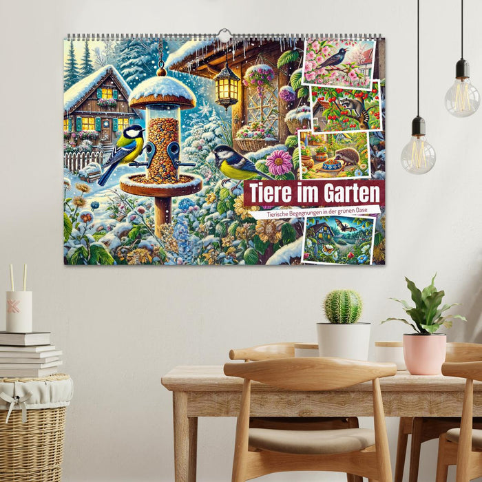 Tiere im Garten - Tierische Begegnungen in der grünen Oase (CALVENDO Wandkalender 2026)