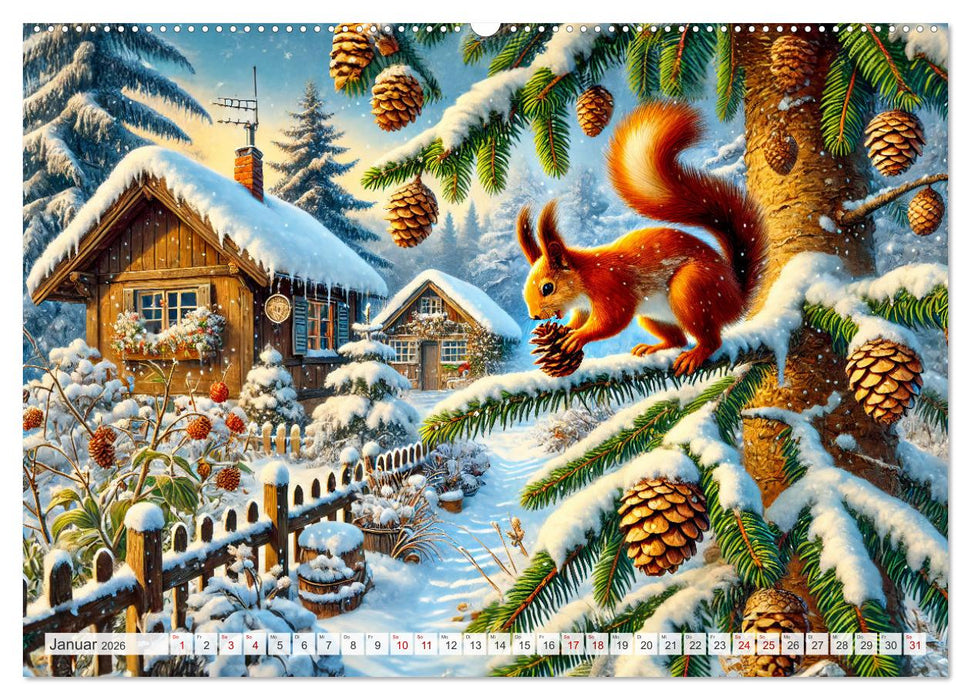 Tiere im Garten - Tierische Begegnungen in der grünen Oase (CALVENDO Wandkalender 2026)