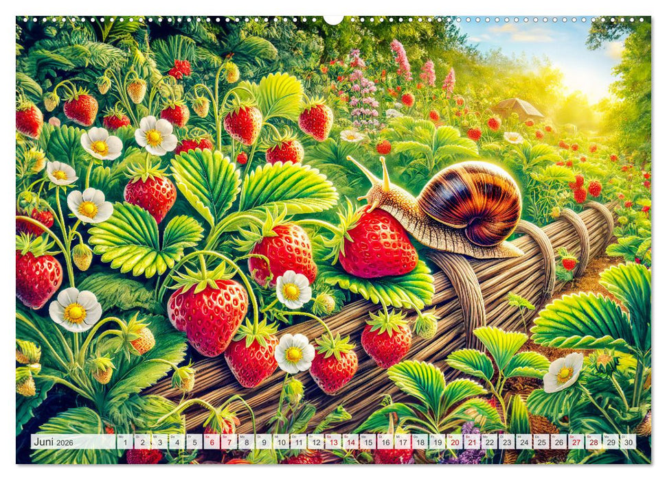 Tiere im Garten - Tierische Begegnungen in der grünen Oase (CALVENDO Wandkalender 2026)