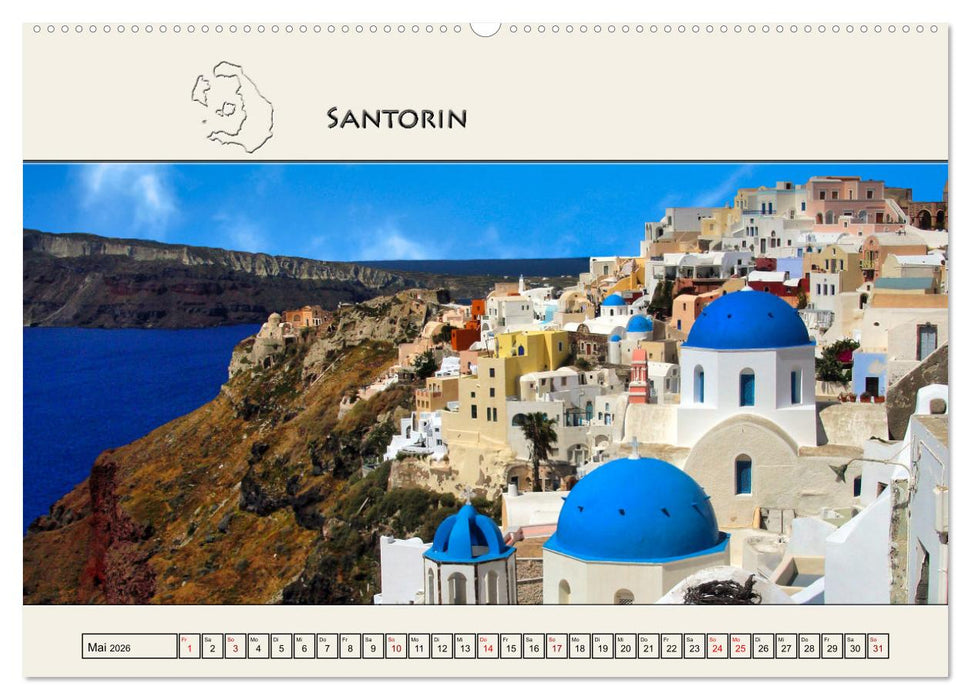 Reise durch die Griechische Inselwelt (CALVENDO Wandkalender 2026)