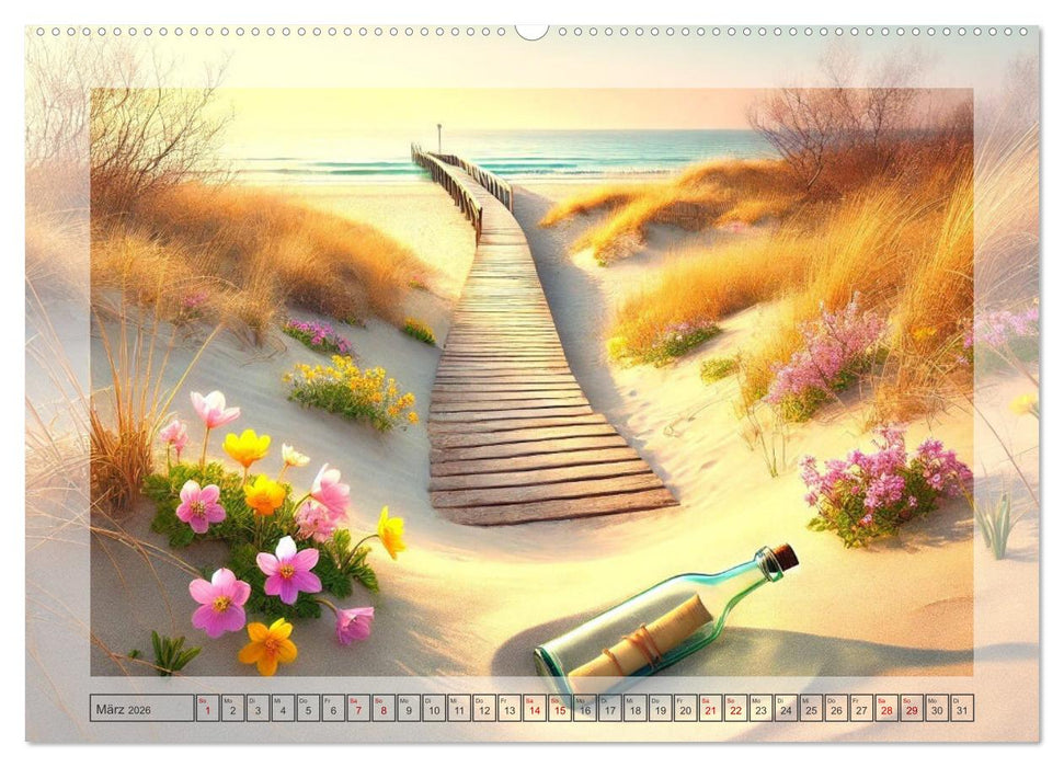Pfade ans Meer (CALVENDO Wandkalender 2026)