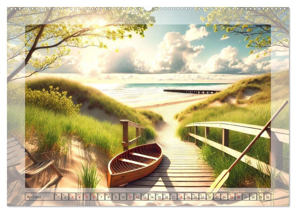 Pfade ans Meer (CALVENDO Wandkalender 2026)