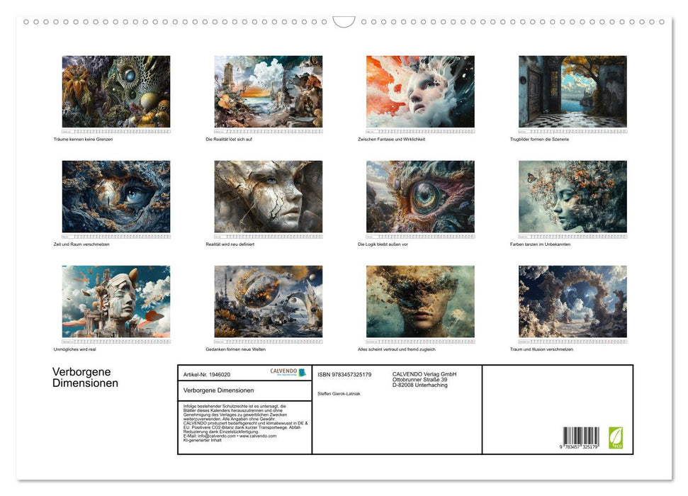 Verborgene Dimensionen (CALVENDO Wandkalender 2026)