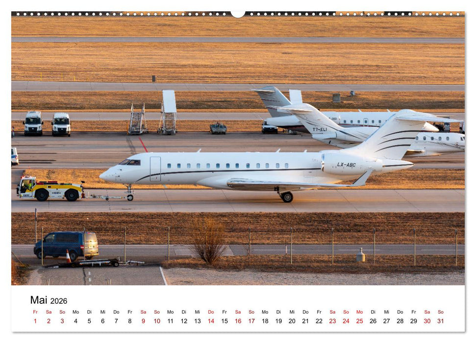Die Welt der Privatjets (CALVENDO Premium Wandkalender 2026)