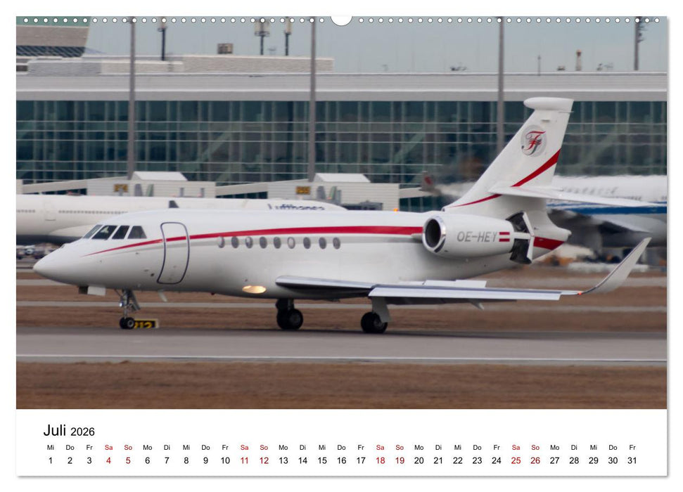 Die Welt der Privatjets (CALVENDO Premium Wandkalender 2026)