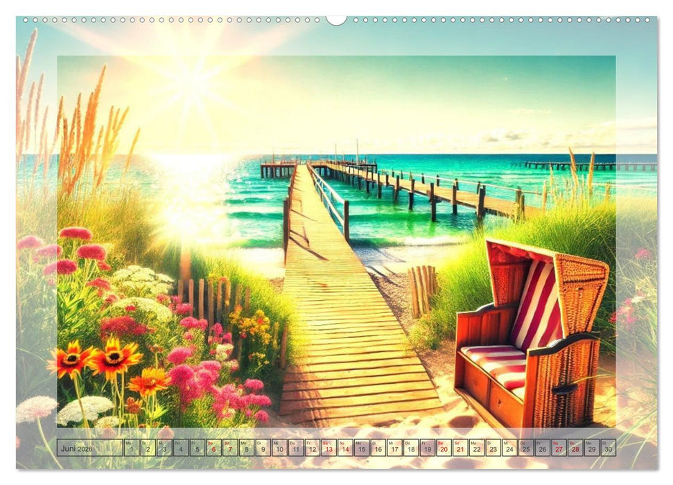 Pfade ans Meer (CALVENDO Premium Wandkalender 2026)