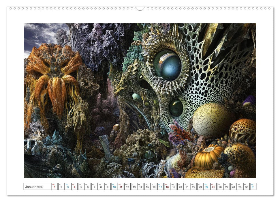 Verborgene Dimensionen (CALVENDO Premium Wandkalender 2026)