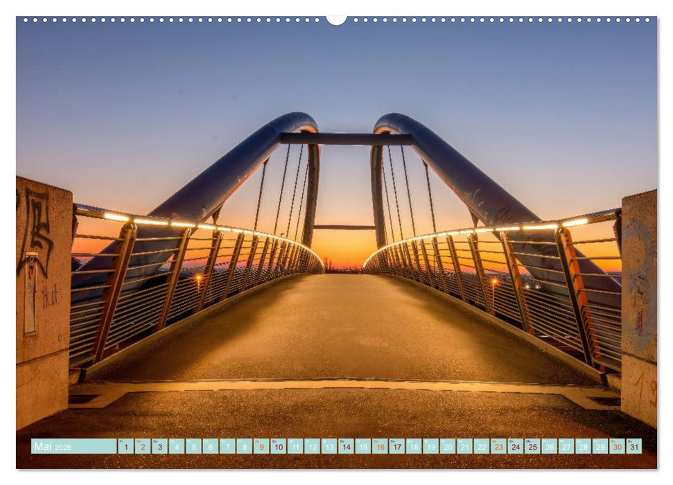 Chemnitz zur blauen Stunde (CALVENDO Wandkalender 2026)