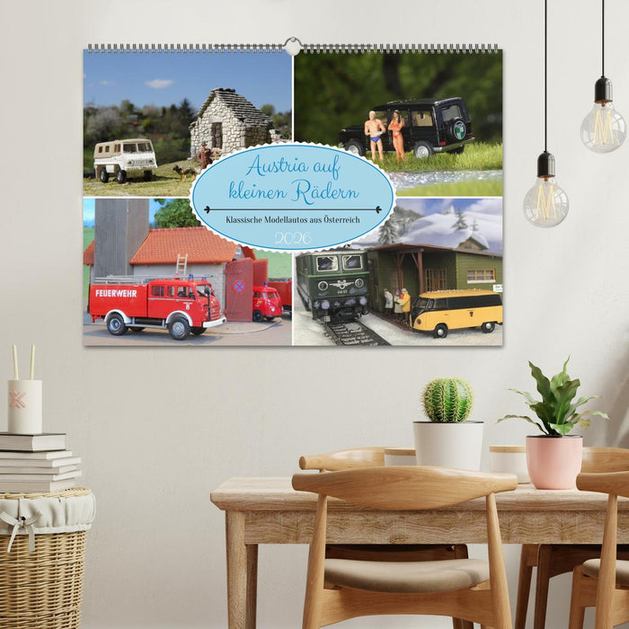 Austria auf kleinen Rädern (CALVENDO Wandkalender 2026)