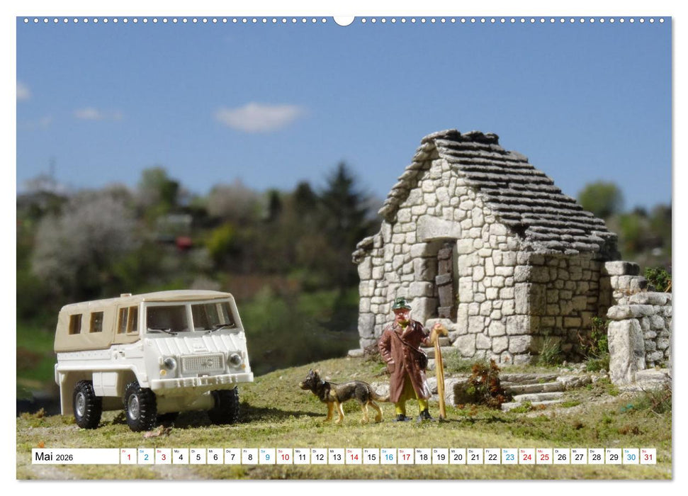 Austria auf kleinen Rädern (CALVENDO Wandkalender 2026)