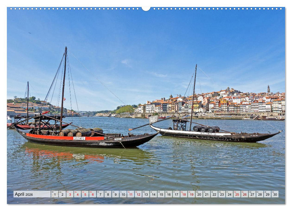 Portugal - Porto, Coimbra, Lissabon (CALVENDO Premium Wandkalender 2026)