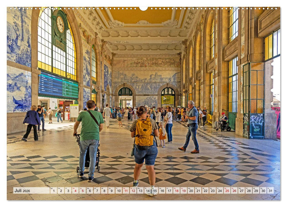 Portugal - Porto, Coimbra, Lissabon (CALVENDO Premium Wandkalender 2026)