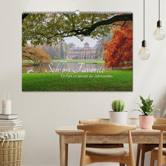Schloss Favorite – Ein Park im Wandel der Jahreszeiten (CALVENDO Wandkalender 2026)