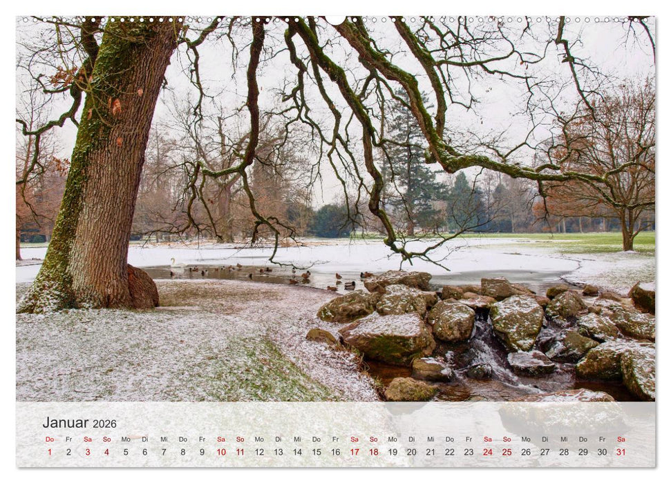 Schloss Favorite – Ein Park im Wandel der Jahreszeiten (CALVENDO Wandkalender 2026)