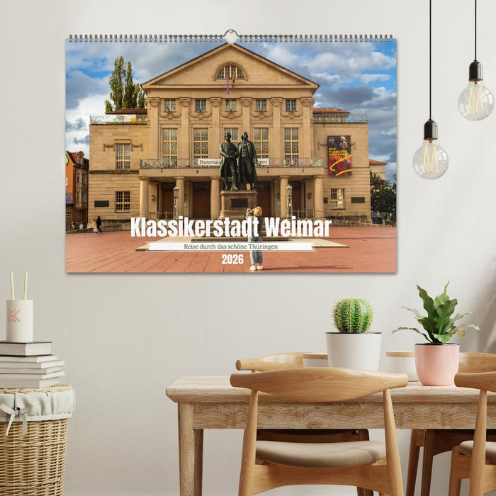 Klassikerstadt Weimar - Reise durch das schöne Thüringen (CALVENDO Wandkalender 2026)