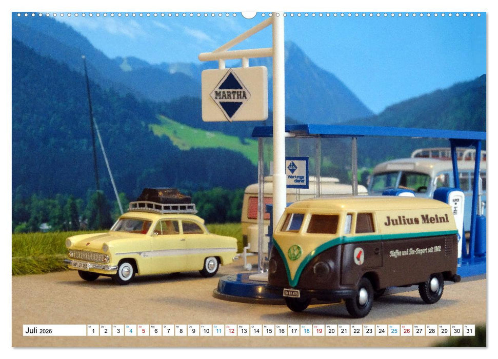 Austria auf kleinen Rädern (CALVENDO Premium Wandkalender 2026)