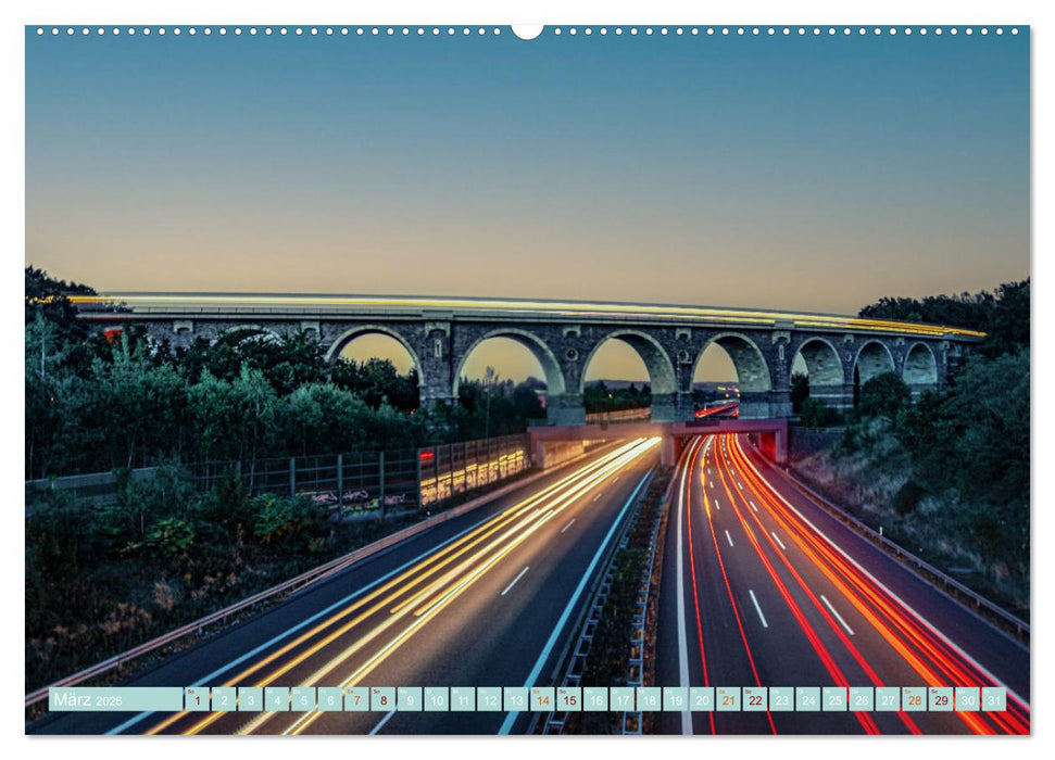 Chemnitz zur blauen Stunde (CALVENDO Premium Wandkalender 2026)