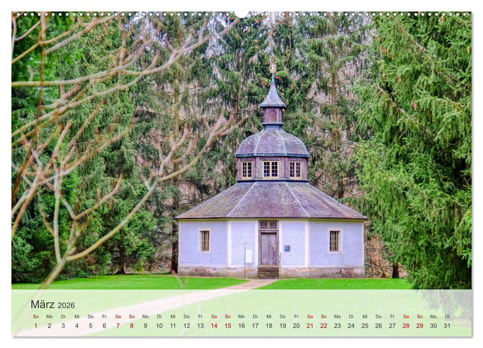 Schloss Favorite – Ein Park im Wandel der Jahreszeiten (CALVENDO Premium Wandkalender 2026)