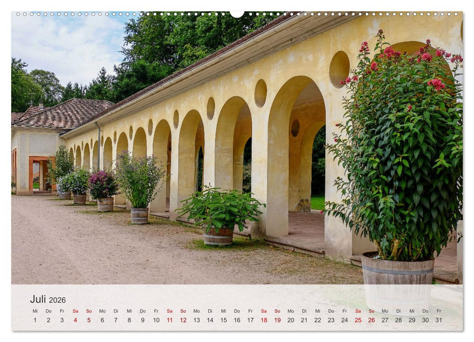 Schloss Favorite – Ein Park im Wandel der Jahreszeiten (CALVENDO Premium Wandkalender 2026)