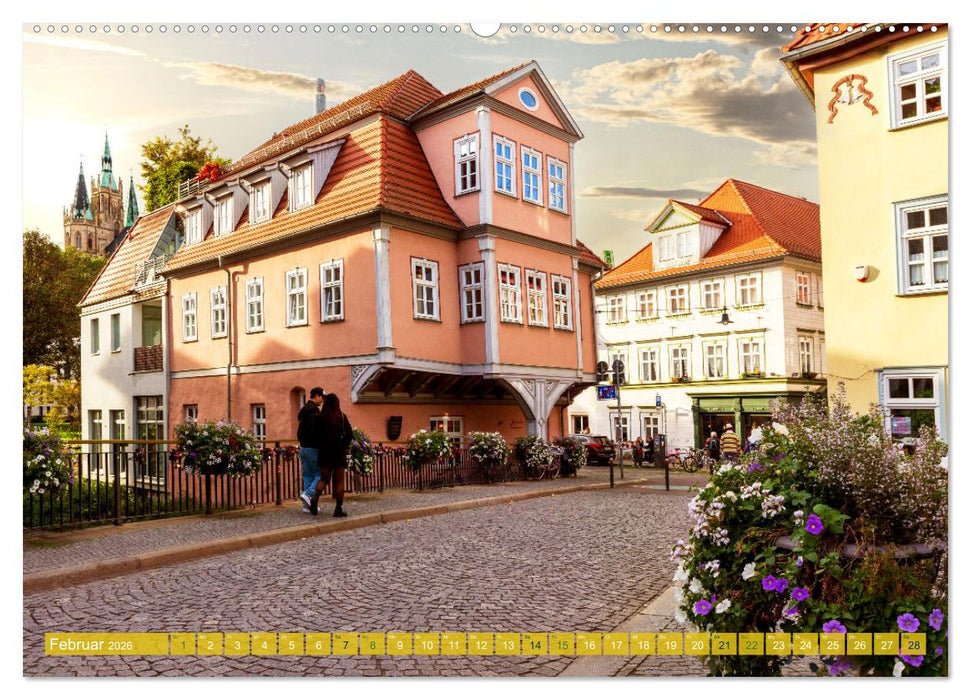 Romantisches Erfurt - Reise durch das schöne Thüringen (CALVENDO Premium Wandkalender 2026)