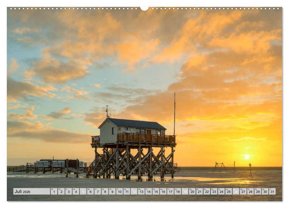 Wunderschöne Nordsee - Faszinierende Küstenlandschaften (CALVENDO Premium Wandkalender 2026)