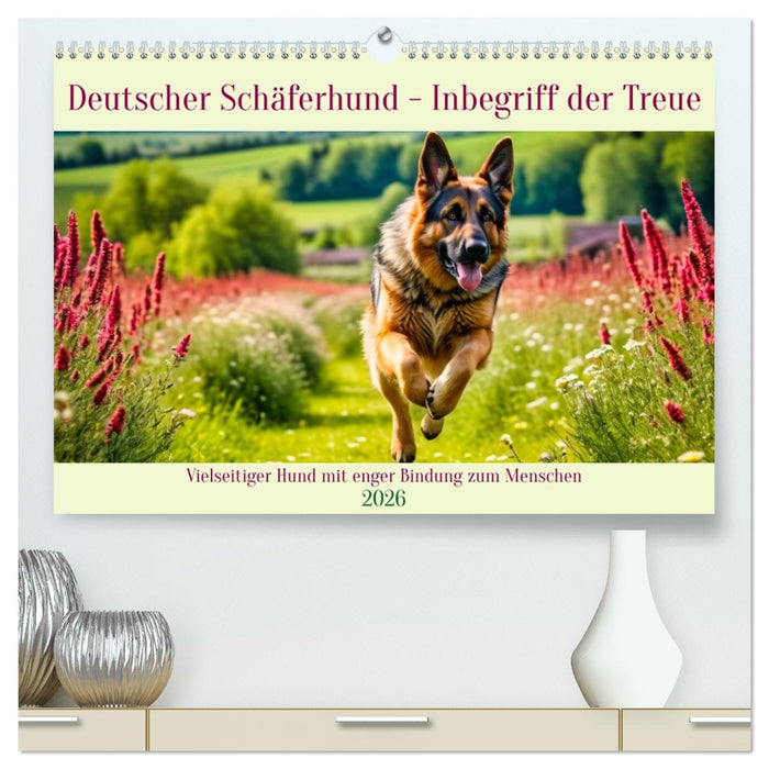 Deutscher Schäferhund - Inbegriff der Treue (CALVENDO Premium Wandkalender 2026)