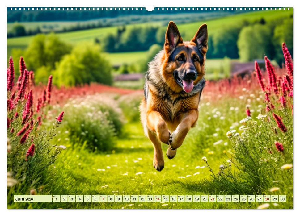 Deutscher Schäferhund - Inbegriff der Treue (CALVENDO Premium Wandkalender 2026)
