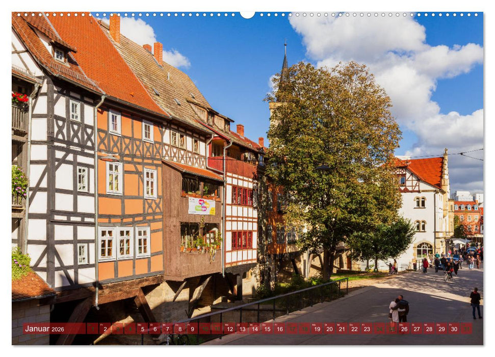 Landeshauptstadt Erfurt - Reise durch das schöne Thüringen (CALVENDO Premium Wandkalender 2026)