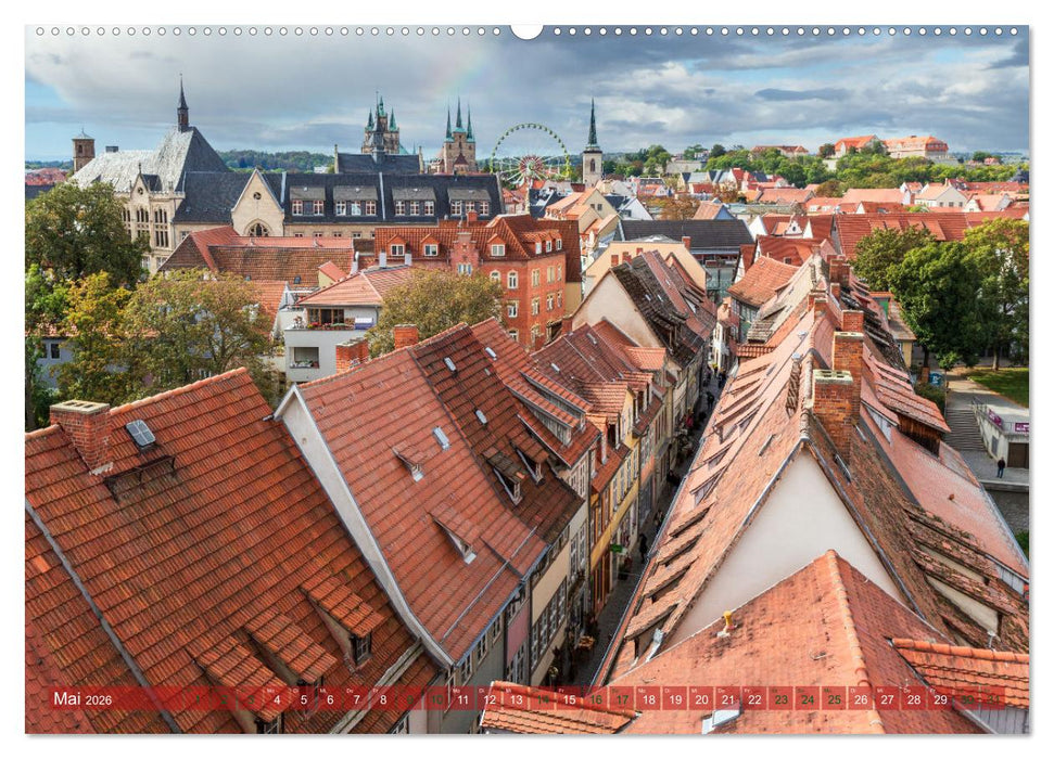 Landeshauptstadt Erfurt - Reise durch das schöne Thüringen (CALVENDO Premium Wandkalender 2026)