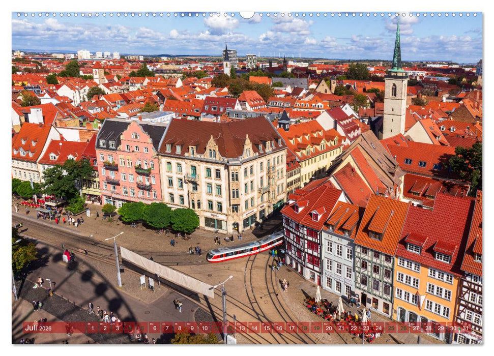 Landeshauptstadt Erfurt - Reise durch das schöne Thüringen (CALVENDO Premium Wandkalender 2026)
