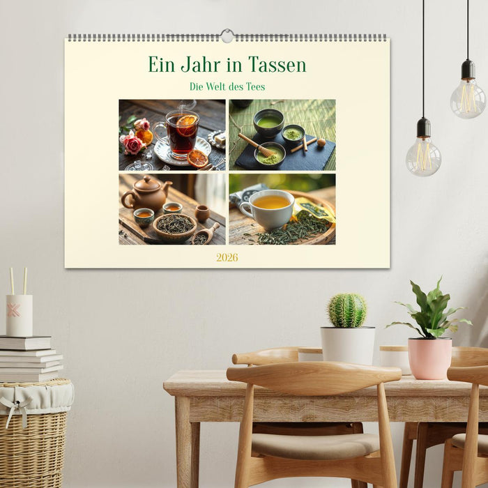 Ein Jahr in Tassen - Die Welt des Tees (CALVENDO Wandkalender 2026)