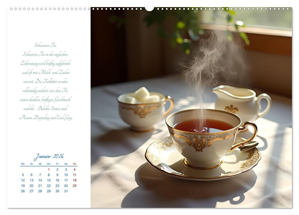 Ein Jahr in Tassen - Die Welt des Tees (CALVENDO Wandkalender 2026)