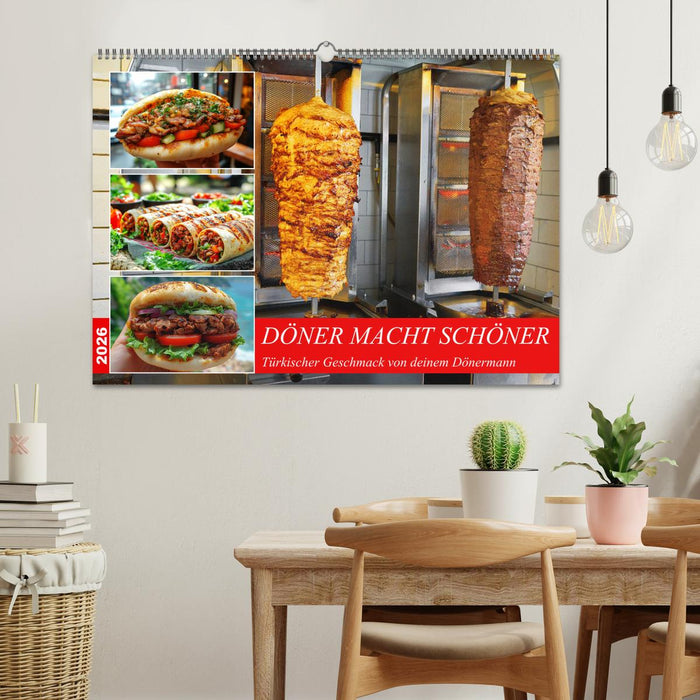 Döner macht schöner, türkischer Geschmack von deinem Dönermann (CALVENDO Wandkalender 2026)